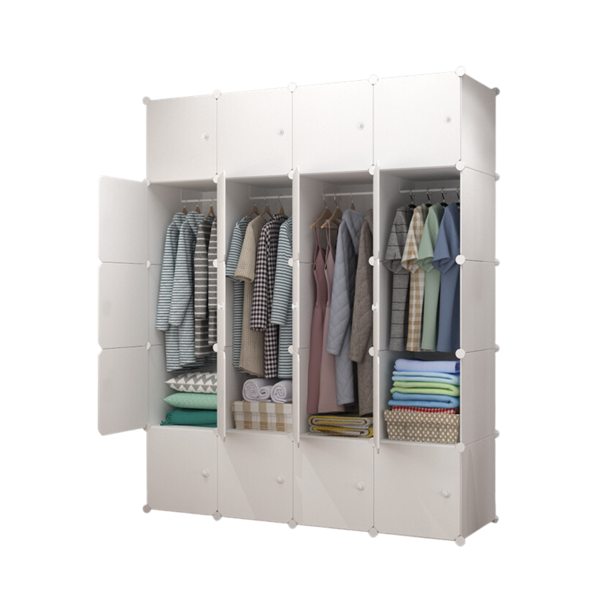 MAGIC SELECT Armario Modular, Estantería de Módulos, Organizador Modular de Ropa Ropero para Hogar, Estante de Almacenamiento para Dormitorio