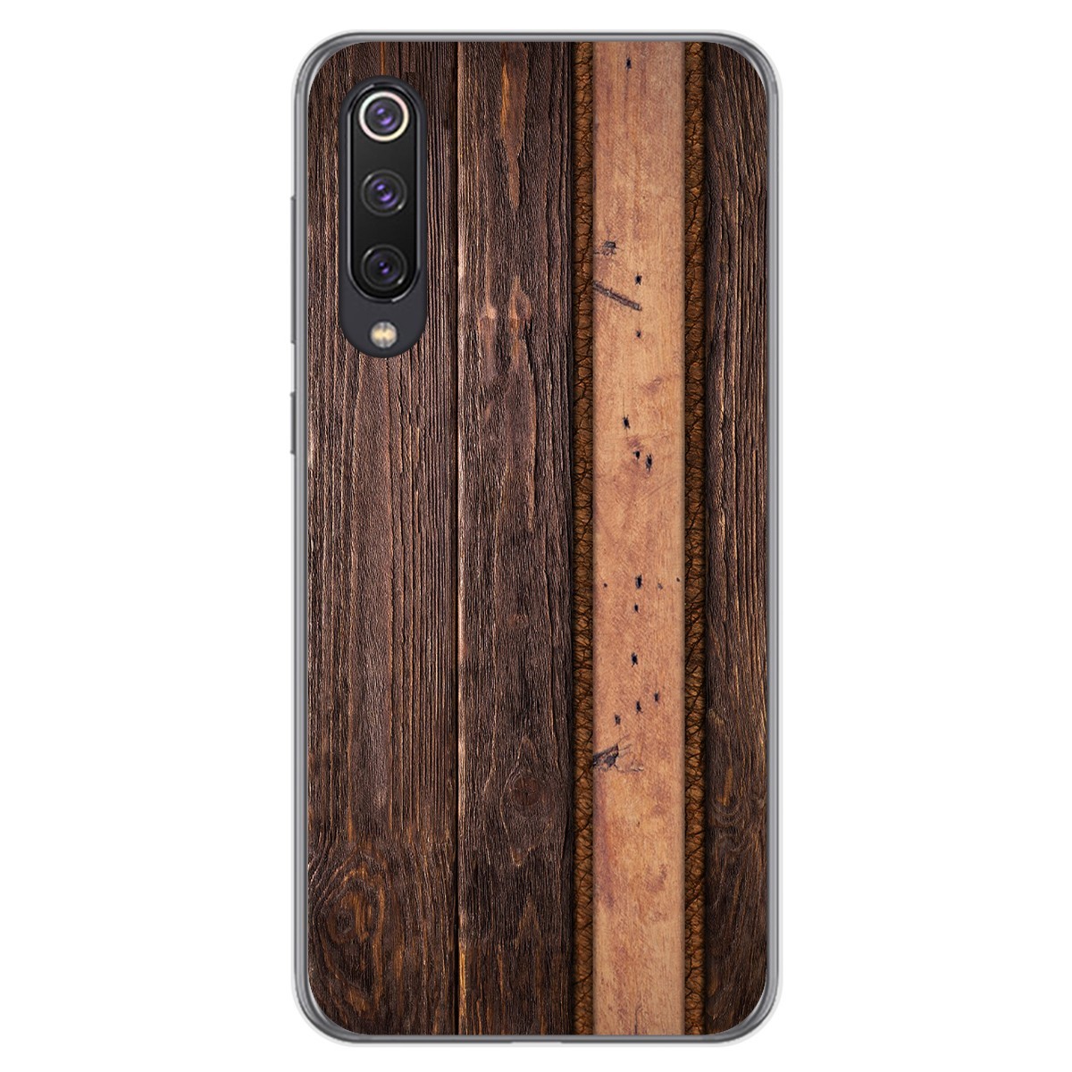 Tumundosmartphone Funda Gel Tpu para Xiaomi Mi 9 SE diseño Madera 05 Dibujos