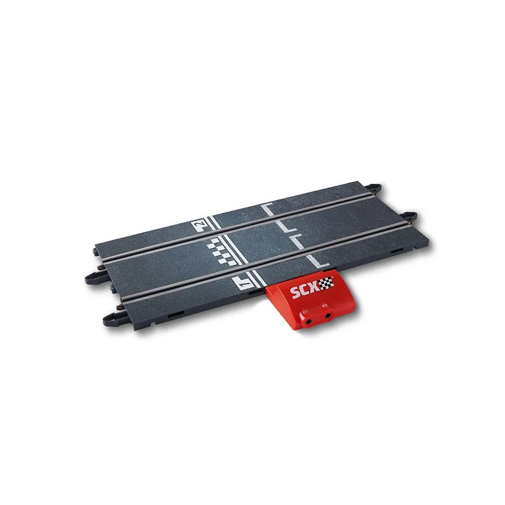 SCX - Pista conexión Original - Accesorios gama Classic para ampliar o mejorar tu pista de carreras o coches de carreras, Scalextric Classic y Advance, Juguetes para niños, Ideal para Regalo, Perfecto para niños y adultos
