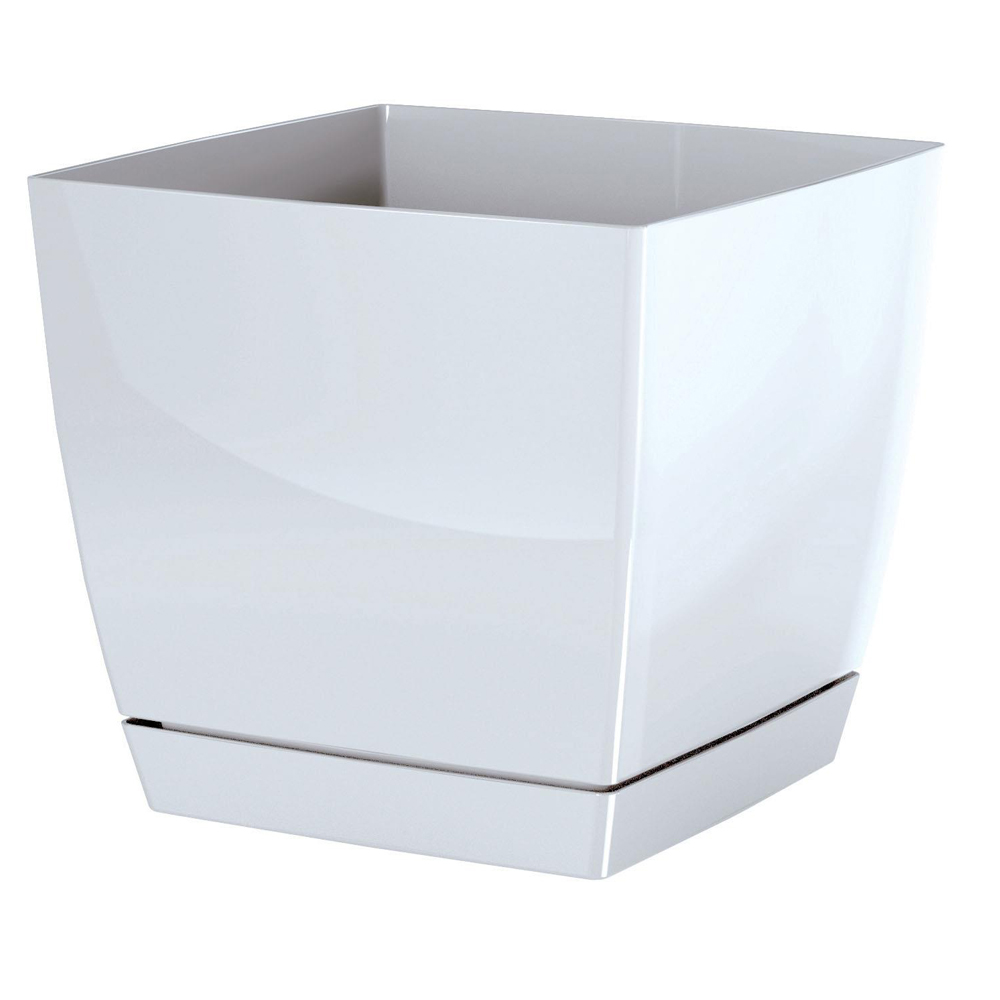 Maceta Zanvic Begonya Fresh Quadro 13.5cm Blanco - Elegante y Moderna
