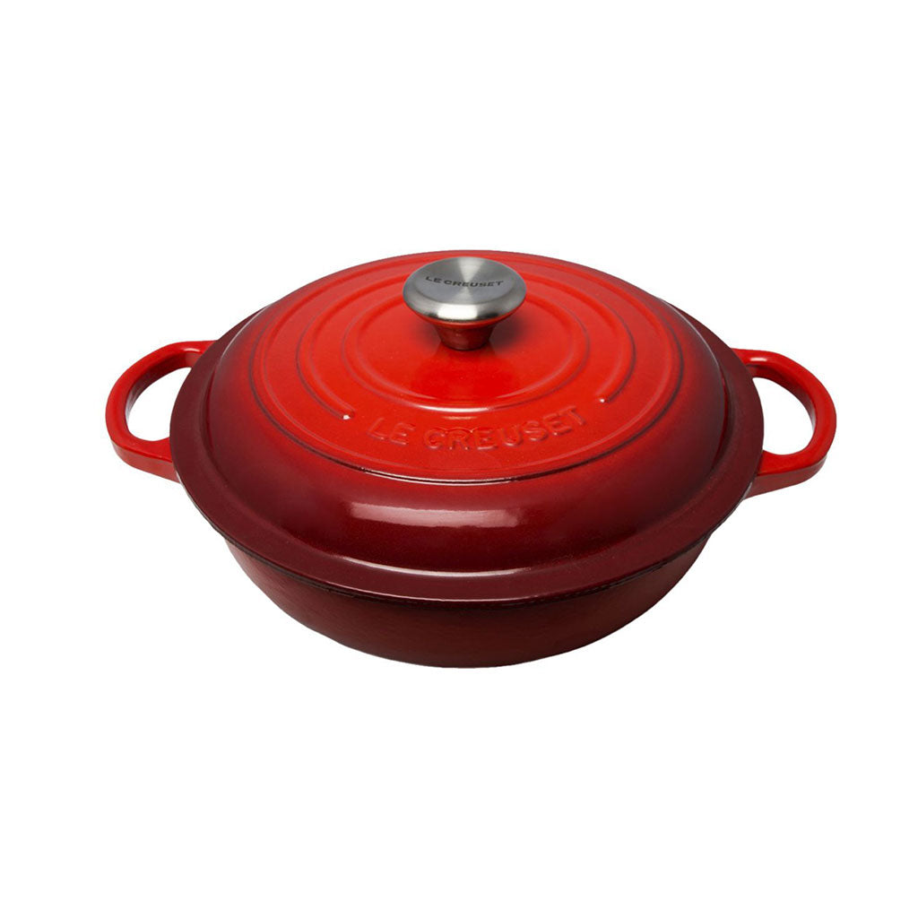 Marmita Gourmet de Hierro Fundido Le Creuset para Guisos, Arroces y Asados – Esmaltada y Apta para Inducción, Horno y Lavavajillas