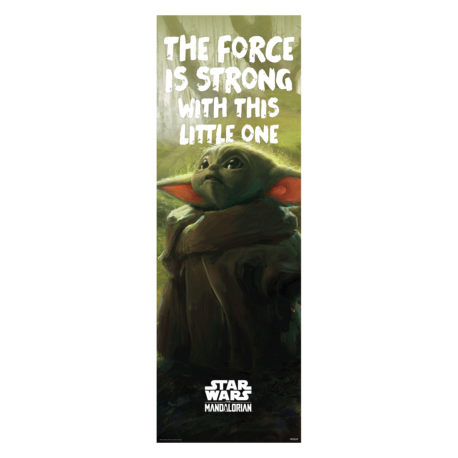Grupo Erik Póster Grogu de 20.8 x 62.2 pulgadas / 53 x 158 cm - Se envía enrollado - Pósteres geniales - Póster artístico - Pósters e impresiones - Pósteres para puertas