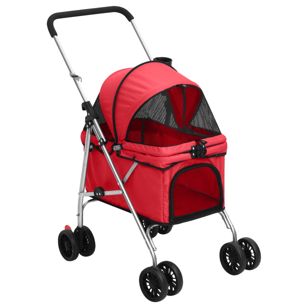 vidaXL Cochecito para perros plegable tela oxford 76x50x100 cm Color Azul,  Gris,  Rojo y mas