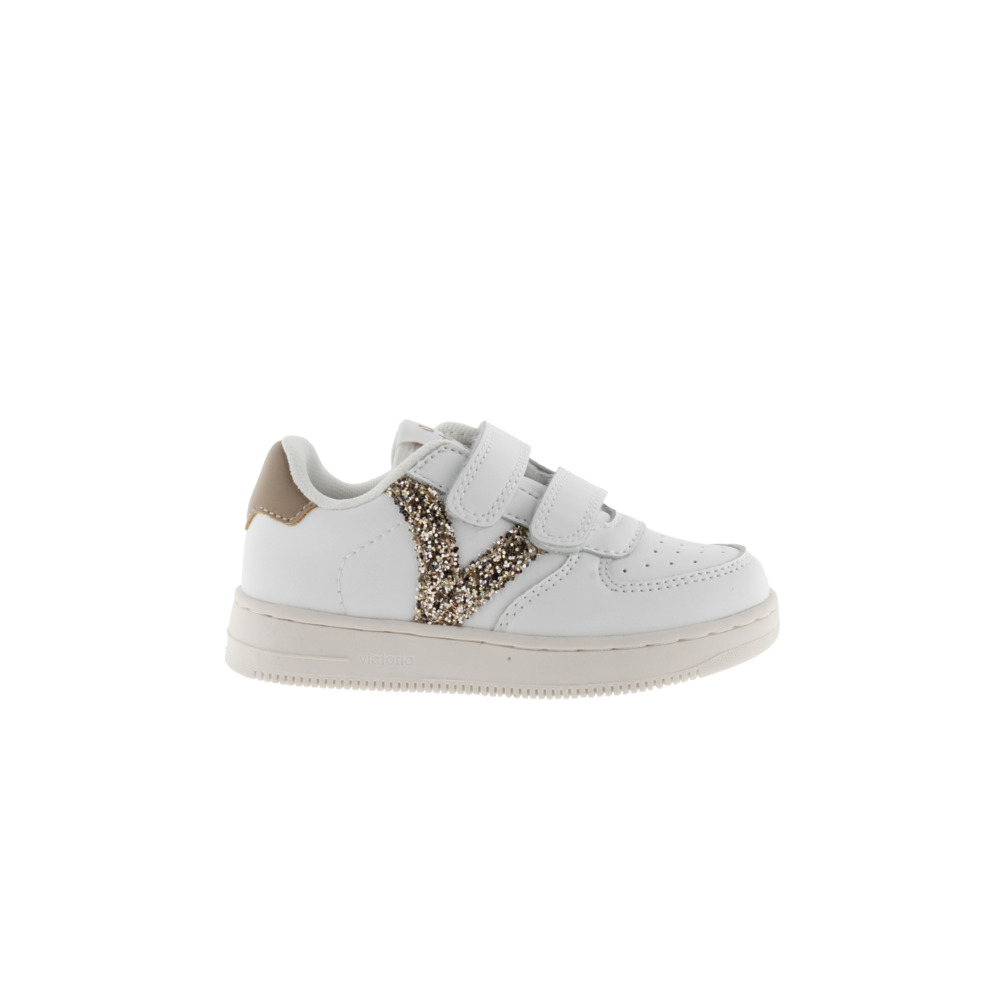 Victoria Tiempo Zapatillas de efecto piel con piezas fantasía y tiras adherentes 1124106