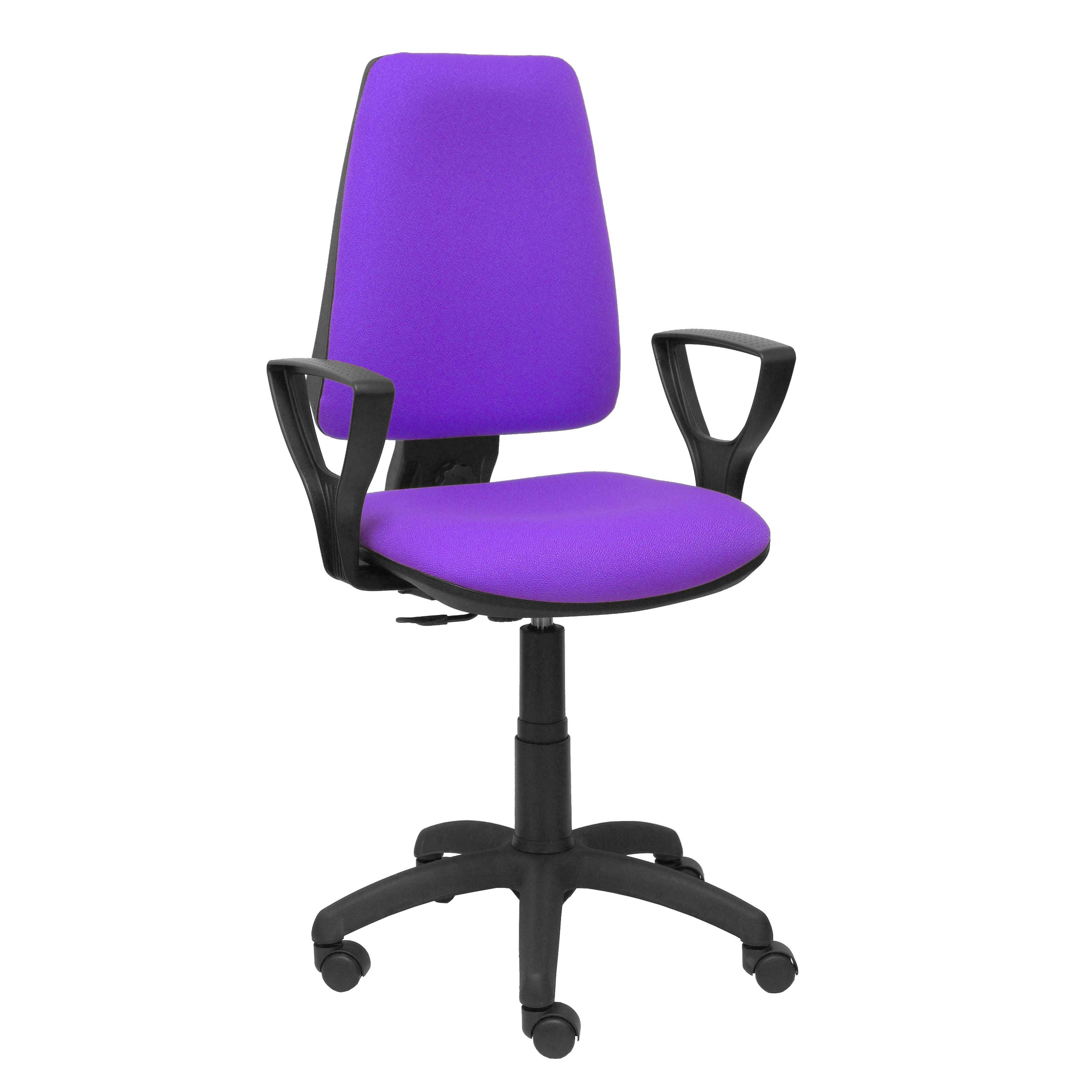 Silla de Oficina Ergonómica Piqueras Y Crespo Elche CP Bali Lila con Brazos Fijos