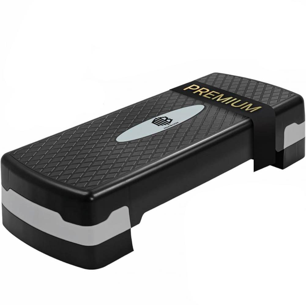 Step de Aeróbic para Fitness Tabla Plataforma Stepper Deporte Gimnasia Altura Regulable 2 Niveles Carga 100kg