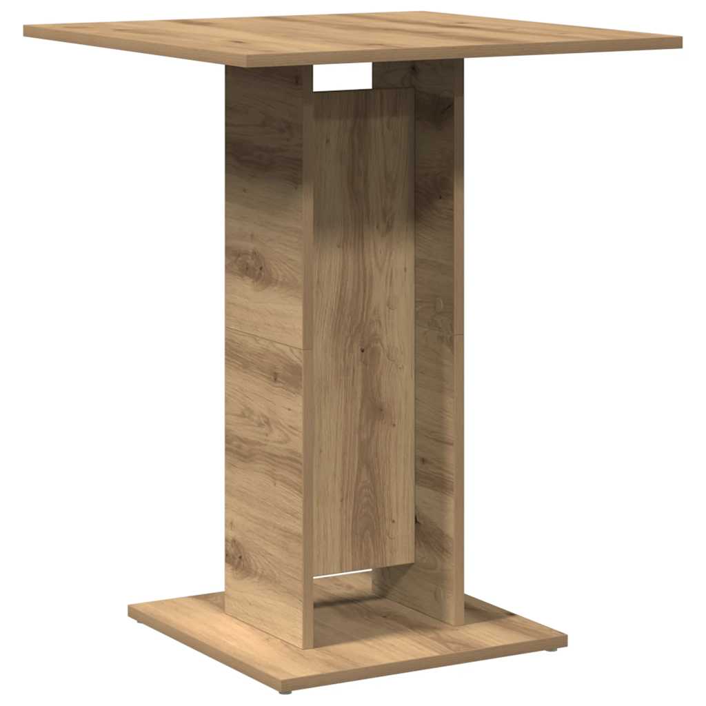 vidaXL Mesa de bistró madera de ingeniería roble artisan 60x60x75 cm