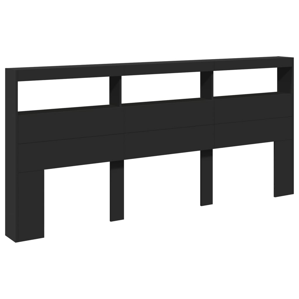 vidaXL Cabecero de cama con luz LED 220x17x102 cm