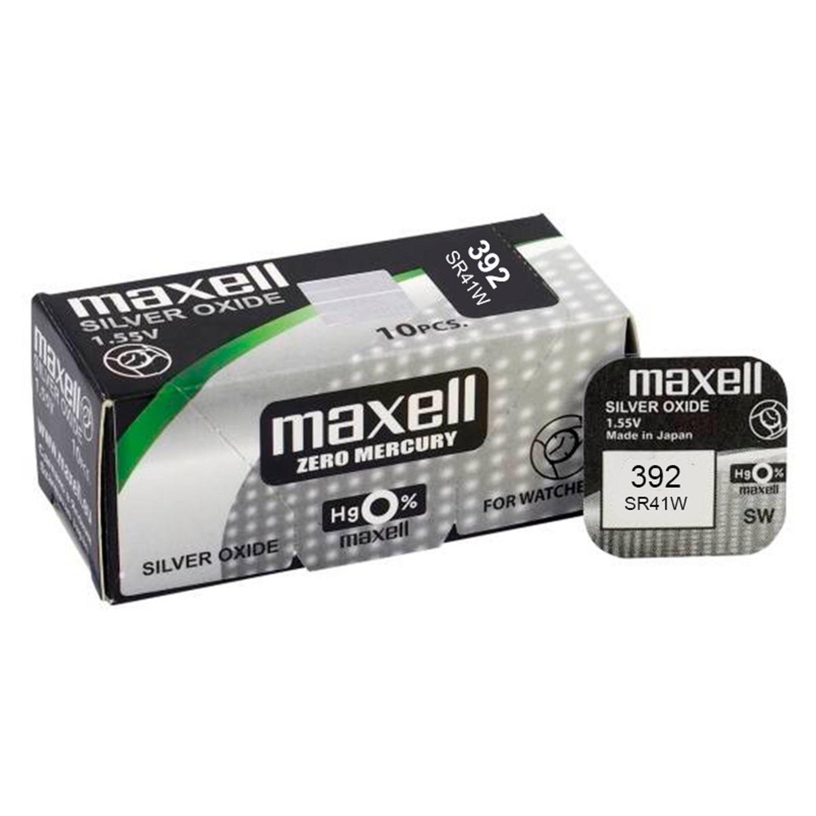 Maxell - Maxell 10x Pilas de Botón Óxido de Plata, Cajita, Alto Rendimiento, NO Mercurio, Variedad, Relojes, Juguetes, Báscula, NO Recargables
