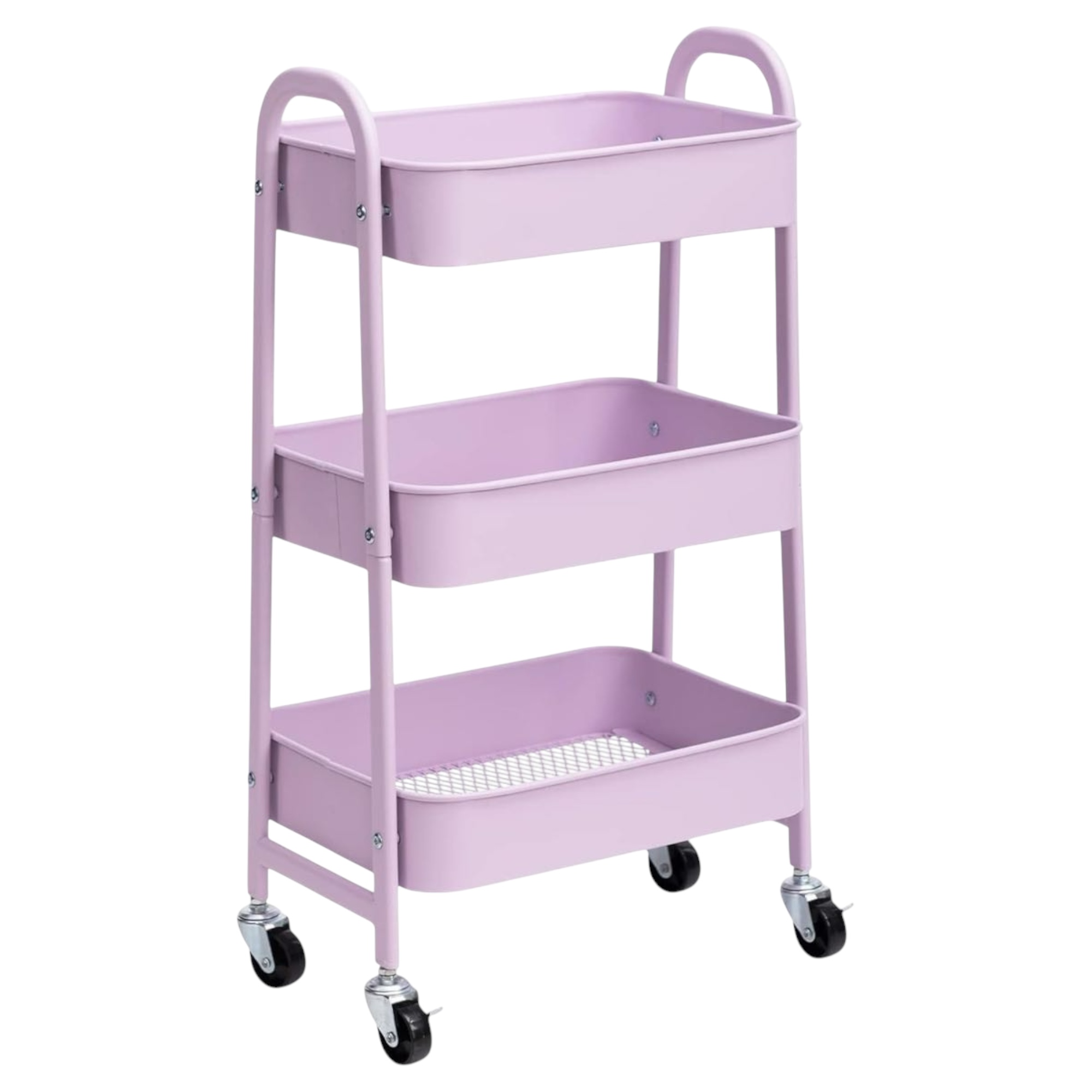 Carro de Almacenamiento Carrito Auxiliar con Ruedas Carro Cocina Carro Servicio Carrito Metalico con Ruedas 3 Niveles Carro Rodante Carro Organizador para Dormitorio Baño Oficina_Carrito de cocina o multiuso de tres niveles con rueda (FRUTA-001 1690 2090)