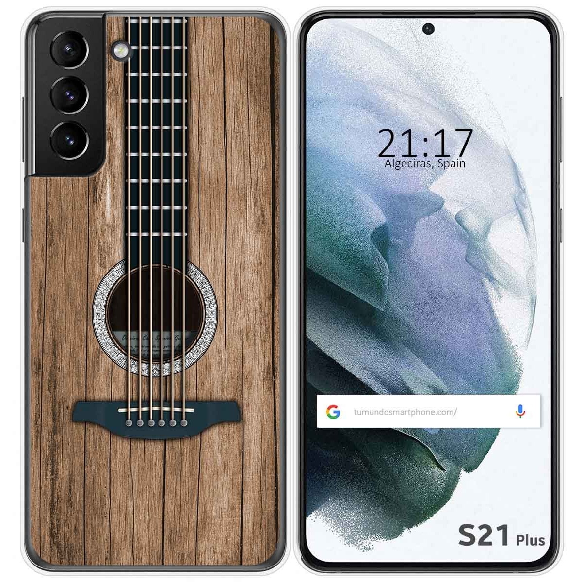 Tumundosmartphone Funda Gel Tpu para Samsung Galaxy S21+ Plus 5G diseño Madera 11 Dibujos
