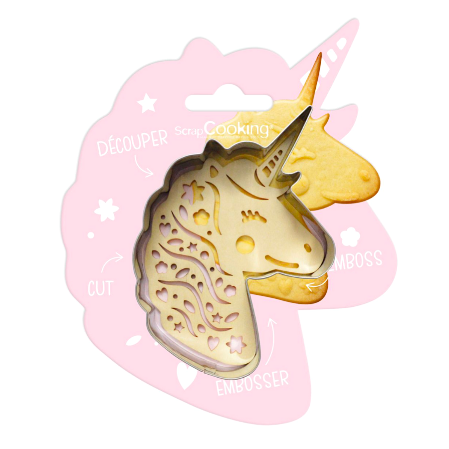 Cortador de Galletas Scrapcooking Unicornio - Acero Inoxidable de Calidad Alimentaria