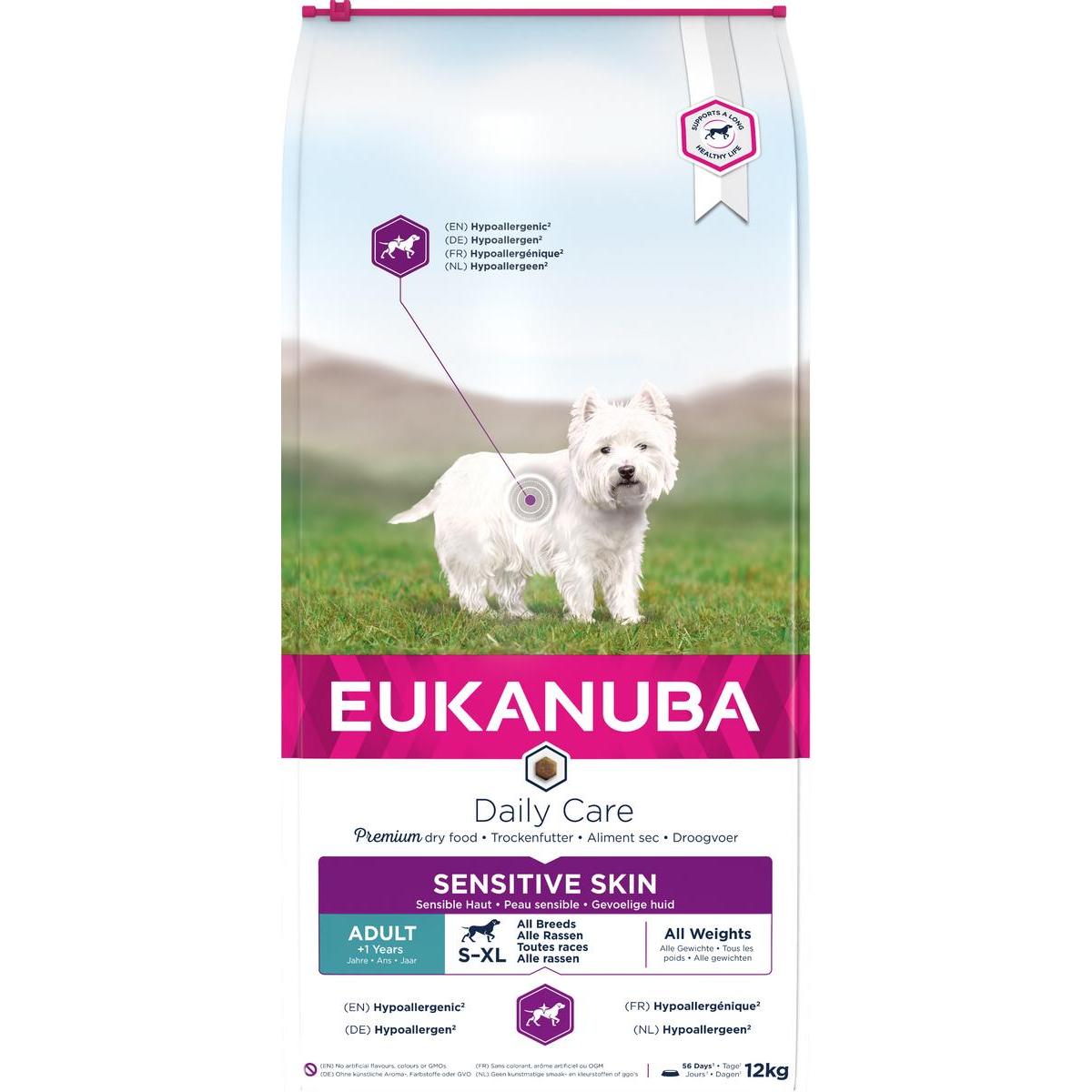 Eukanuba Daily Care Alimento Seco (Croqueta) Para Perros Adultos Con Piel Sensible 12 Kg