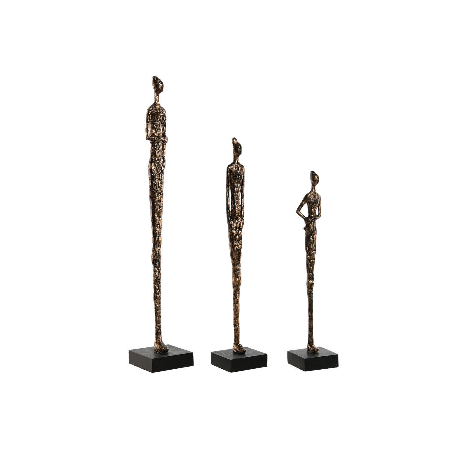 Figura set 3 resina mango 11,5x11,5x70 personas , El mejor complemento para tu hogar.