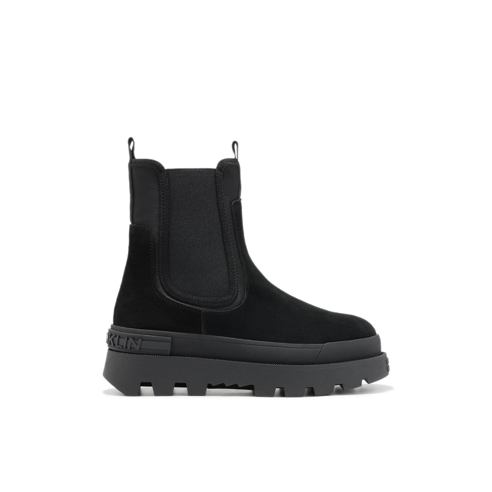 D.Franklin Botas de Mujer Corte Medio All Track Zip   - Botas para Mujer - Moda casual Mujer