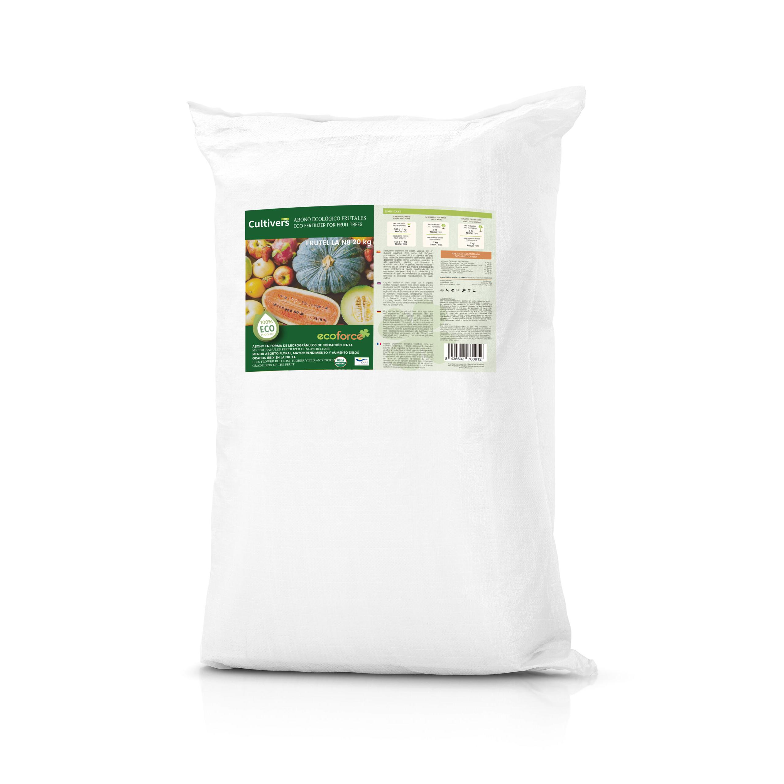 CULTIVERS Abono Frutales Ecológico 20 kg