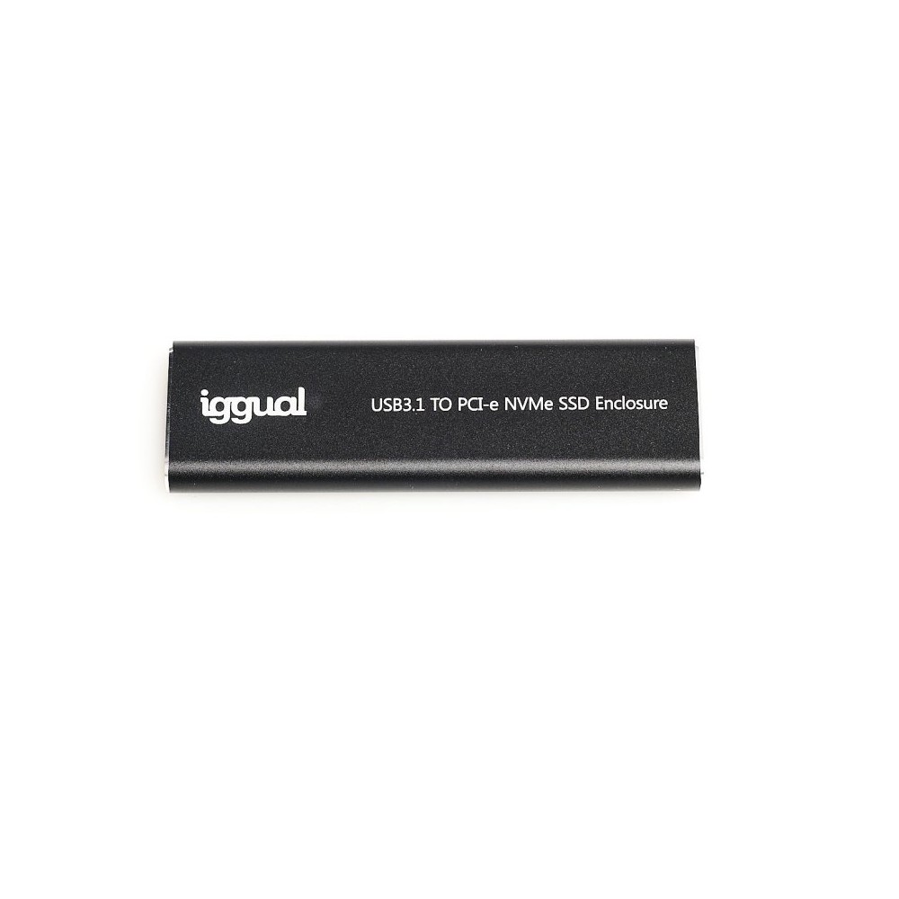 iggual Caja externa USB-C 3.1 SSD M.2 NVMe y SATA