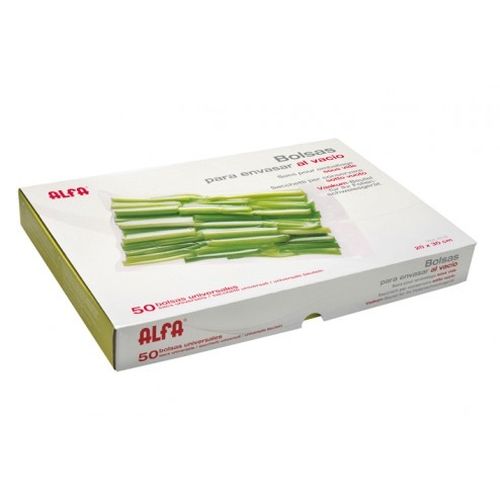Alfa Hogar - Envasadora de vacío ALFA HOGAR 25142 con succión de 0,85 bar, 15 L/min y 130 W para conservación intensiva de alimentos frescos, secos y con salsas en cocina doméstica