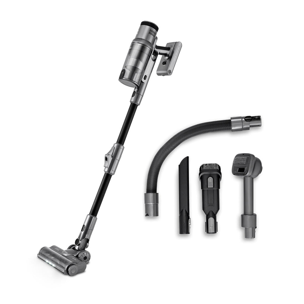Ufesa - Aspirador escoba sin cable Inspire Z7 Digital Animal 29.6V con motor digital brushless, 500W y hasta 80 min de autonomía para limpieza profunda en suelos y alfombras