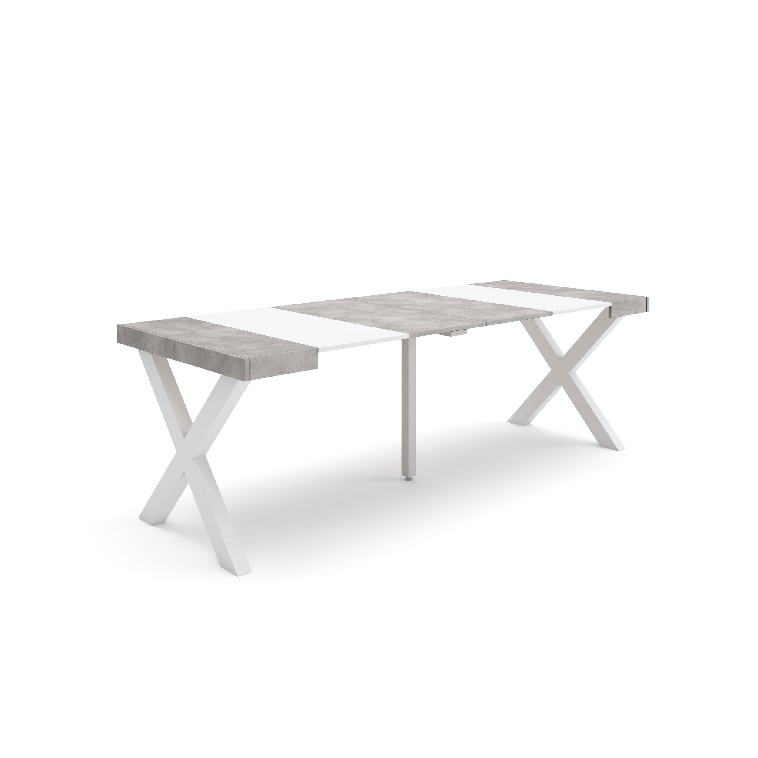 Skraut Home, Mesa Consola Extensible, Mesa Auxiliar, Tapa, 58/222x90x73cm, Práctica y Versátil, Estilo Moderno, Fácil Montaje