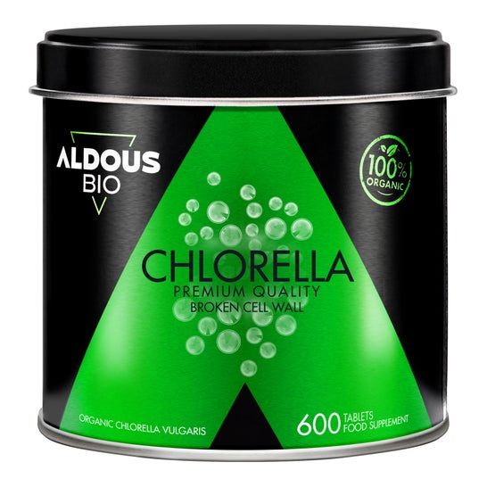 Aldous Bio Chlorella Ecológica y Orgánica Calidad Premium 600comp