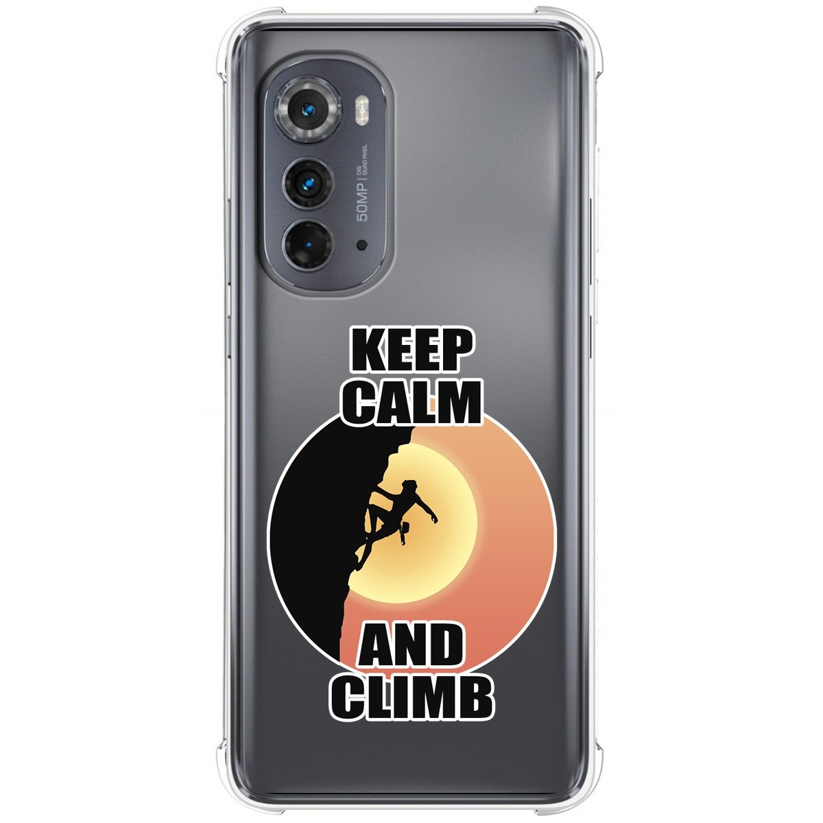 Funda Silicona Antigolpes para Motorola Moto Edge 30 5G diseño Mujer Escalada Dibujos