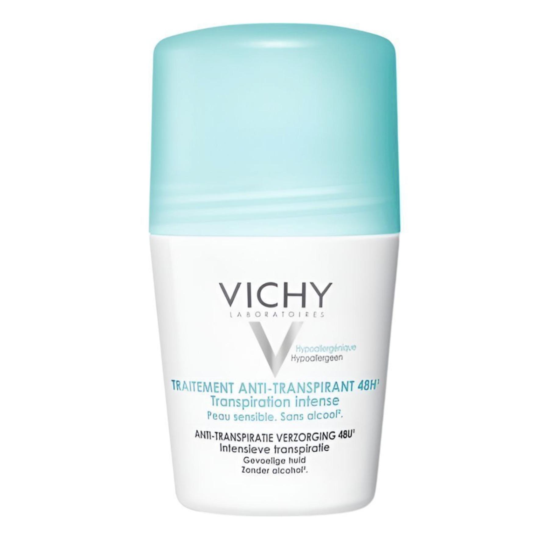 VICHY - Desodorante Traitement Anti-Transpirant 48H Desodorante Roll-On 50 ml