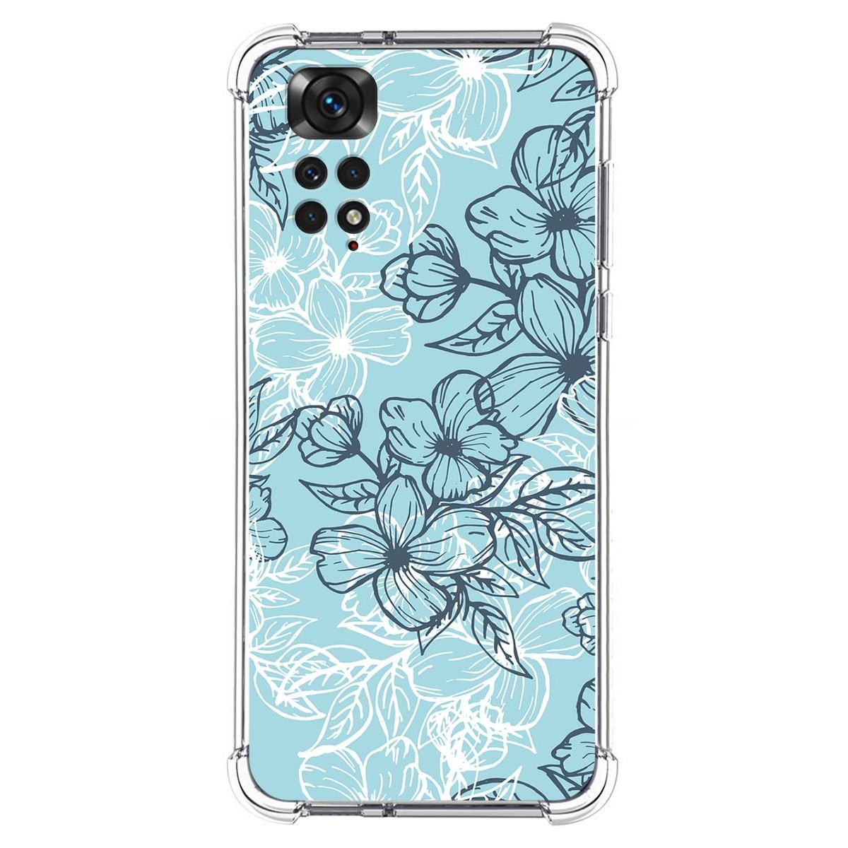 Funda Silicona Antigolpes para Xiaomi Redmi Note 11 / 11s diseño Flores 03 Dibujos