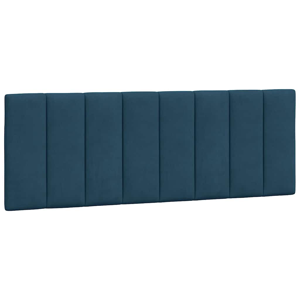 vidaXL Cabecero de cama acolchado Hanko terciopelo azul 140 cm