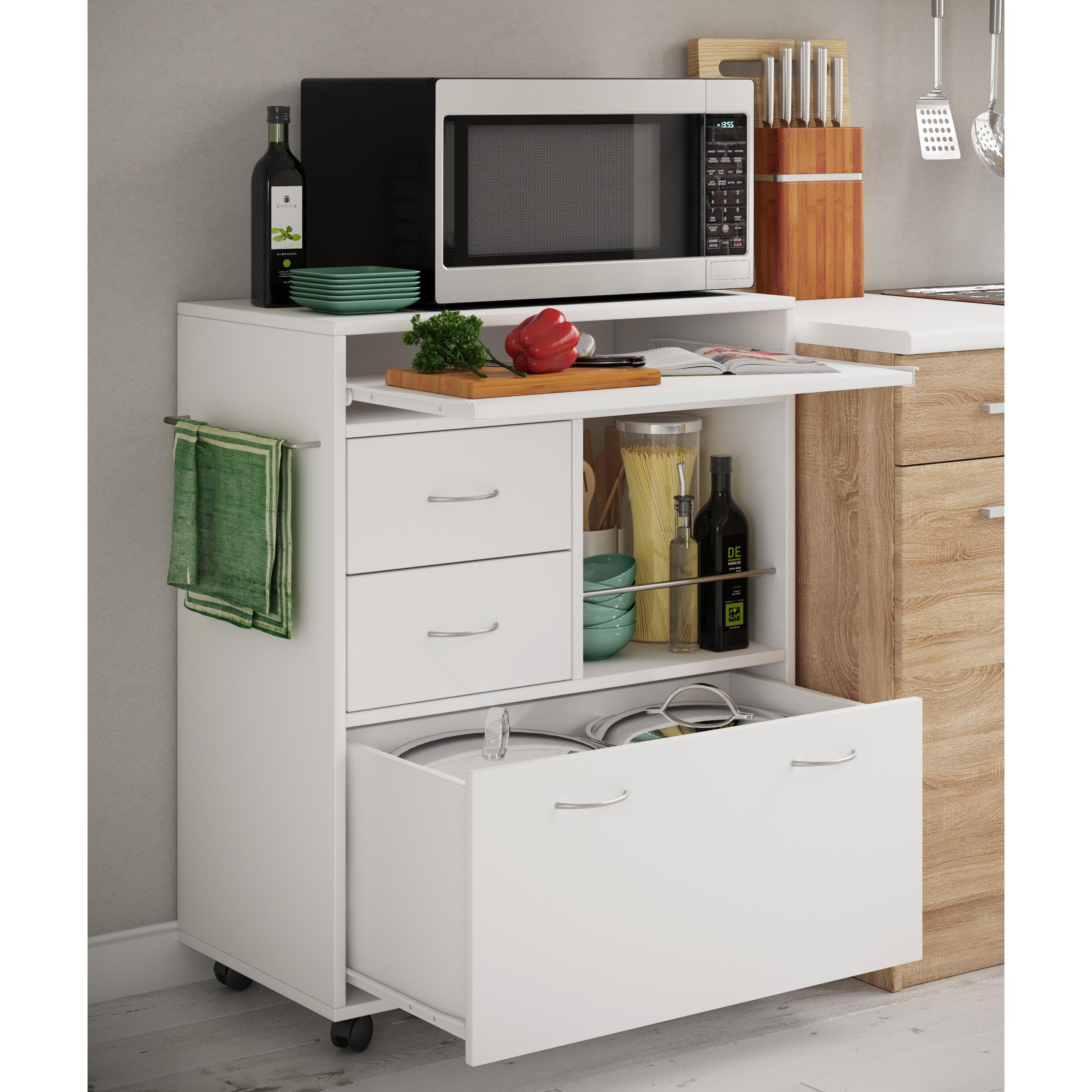 Carro de cocina de madera Carro de servicio Carro rodante Estante Ruedas Rodable Cajón Kicha Carro de cocina de madera Carro de servicio Carro rodante Estante Ruedas Rodable Cajón Kicha