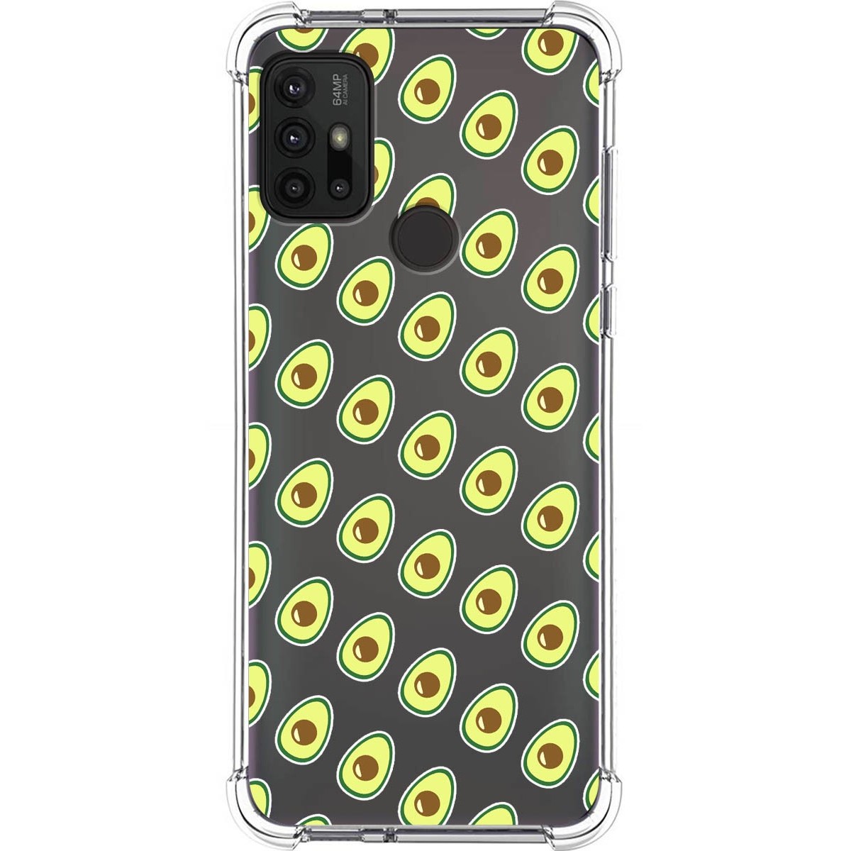 Tumundosmartphone Funda Silicona Antigolpes para Motorola Moto G10 / G20 / G30 diseño Aguacate Dibujos