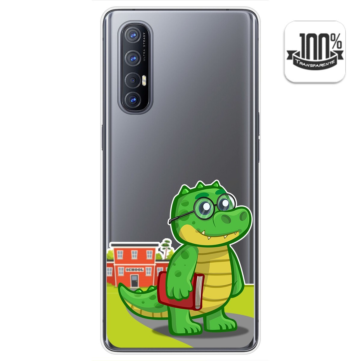 Tumundosmartphone Funda Gel Transparente para Oppo Find X2 Neo diseño Coco Dibujos