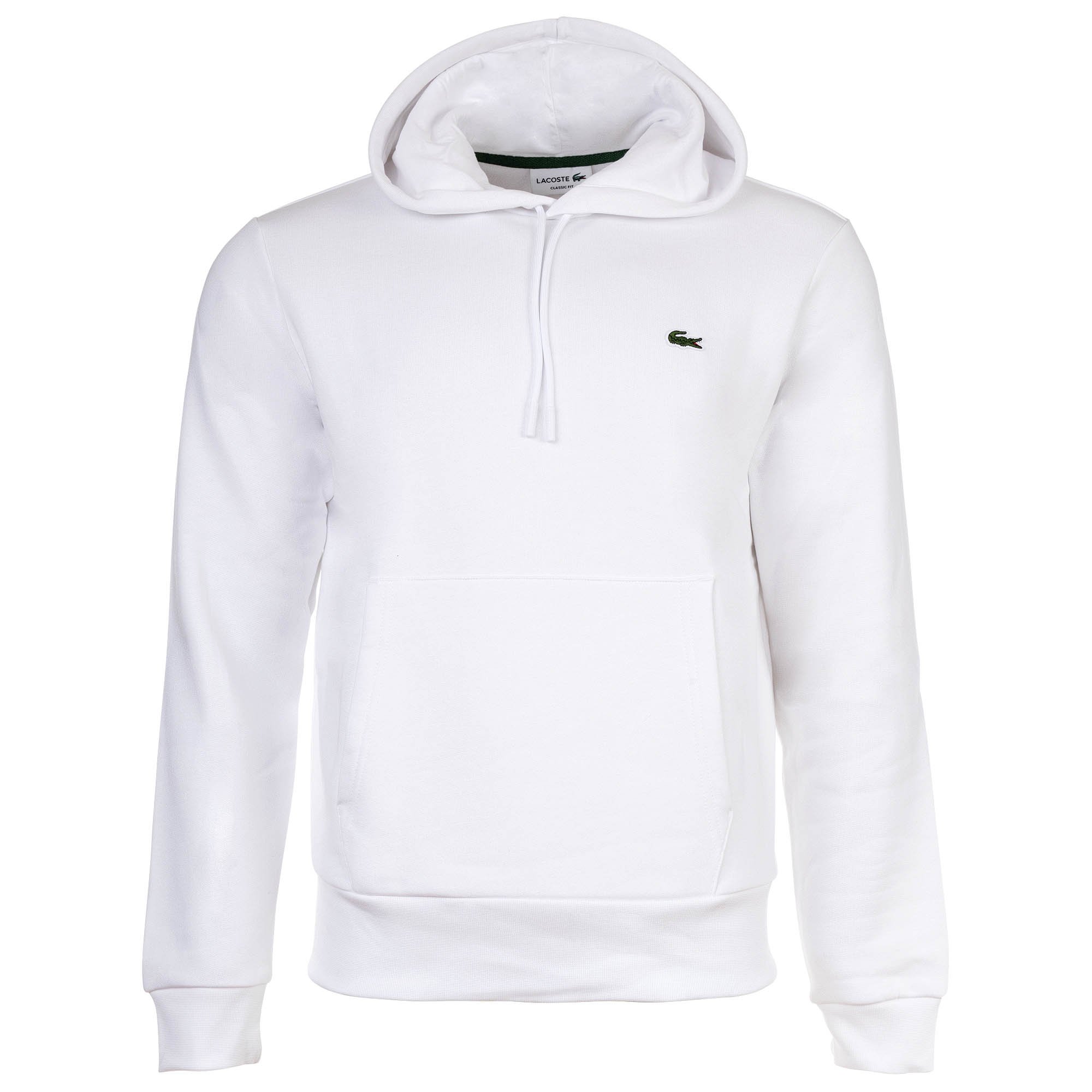 LACOSTE sudadera con capucha para hombre - sudadera, vellón cepillado, mezcla de algodón
