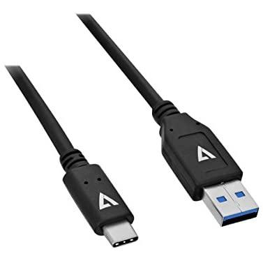 V7 V7U3.1AC-1M-BLK-1E USB3.1 A a USB-C Cable 1m negro
