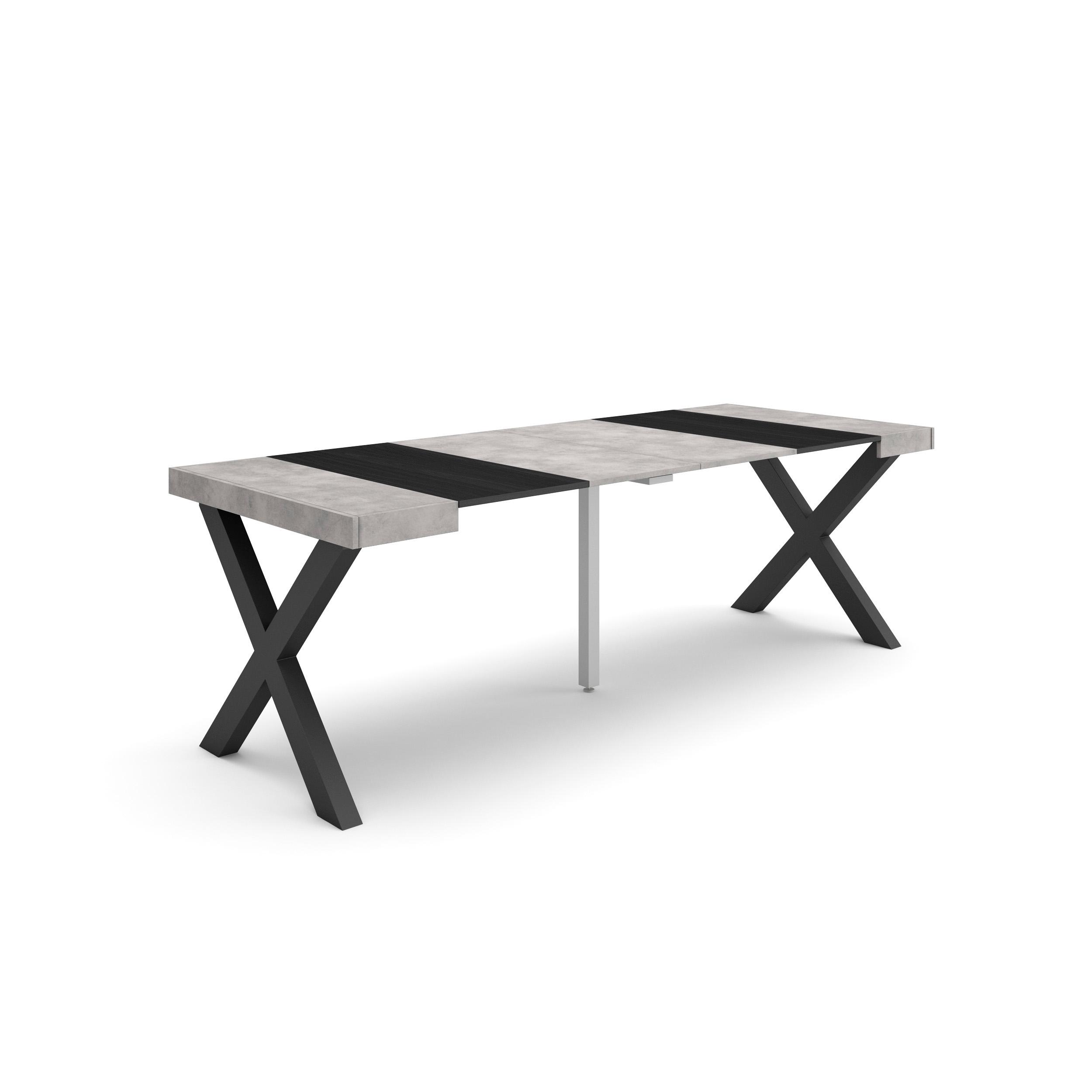 Skraut Home, Mesa Consola Extensible, Mesa Auxiliar, Tapa, 58/222x90x73cm, Práctica y Versátil, Estilo Moderno, Fácil Montaje