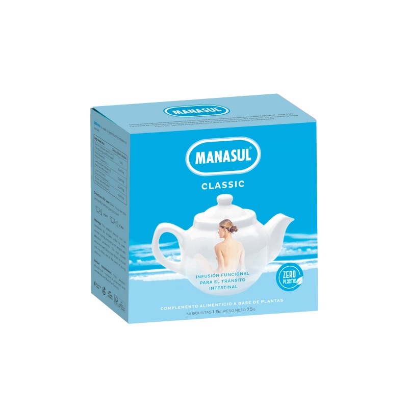 Infusión manasul classic 50 bolsitas infusoras de 1.5g MANASUL