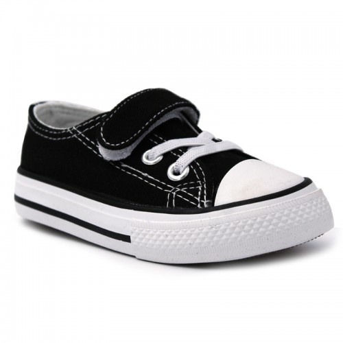 Zapatillas puntera velcro BUBBLE KIDS C510 en Blanco y Negro