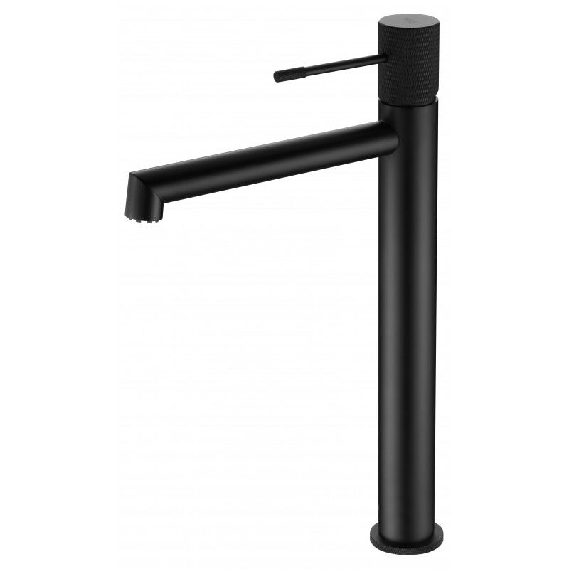 Imex Line BDD038-3NG grifo monomando lavabo encimera caño alto negro mate