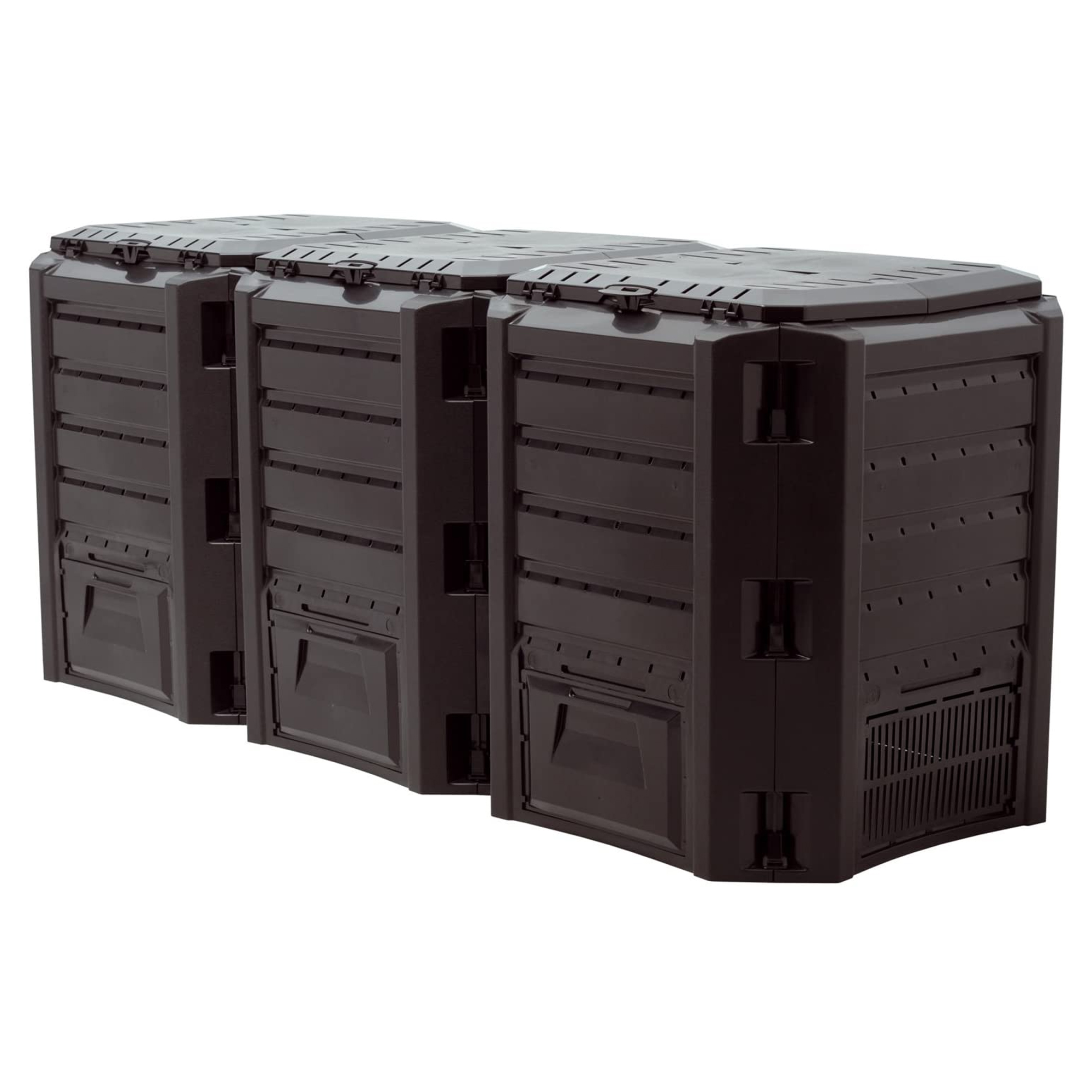 Prosperplast Planta de Compostaje MODULE COMPOGREEN 1200L Negro