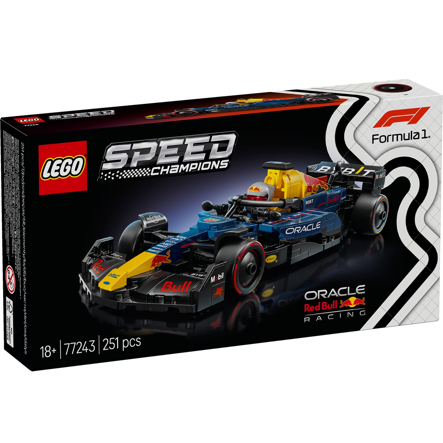 LEGO SPEED CHAMPIONS - ORACLE RED BULL RACING RB20 F1, 77243, TIENDA CON LICENCIA OFICIAL, ENVÍO 24-48 HORAS PENÍNSULA, COCHE, CARRERAS FÓRMULA 1, 251 BRICKS, 100% ORIGINAL