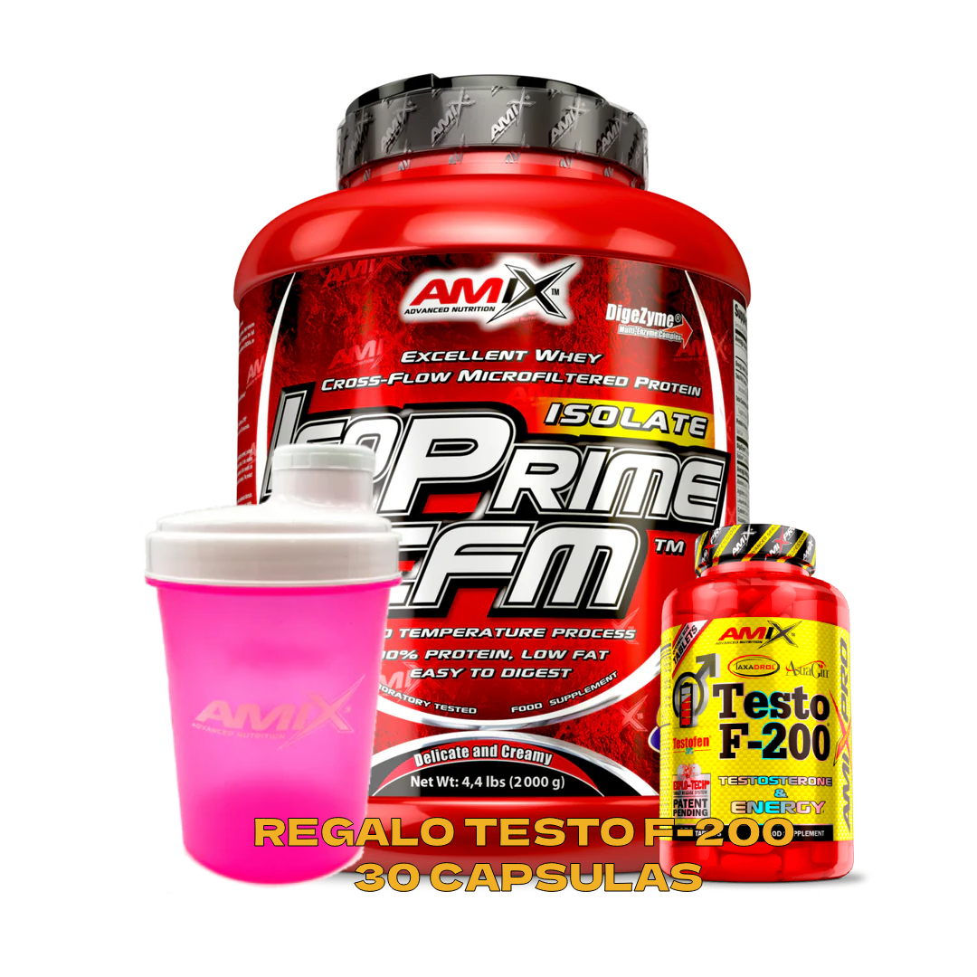 Amix Nutrition IsoPrime CFM  2 Kg - Proteína Aislada de Suero de Leche (Isolate) 90% Pureza - Con Enzimas DigeZyme® y Endulzado con Splenda - Rápida Absorción y Sin Aspartamo