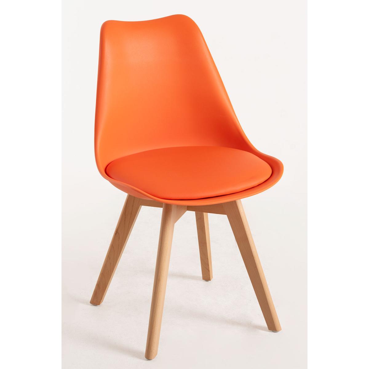 Regalos Miguel - Packs Sillas Comedor - Pack 6 Sillas Synk Basic - Naranja