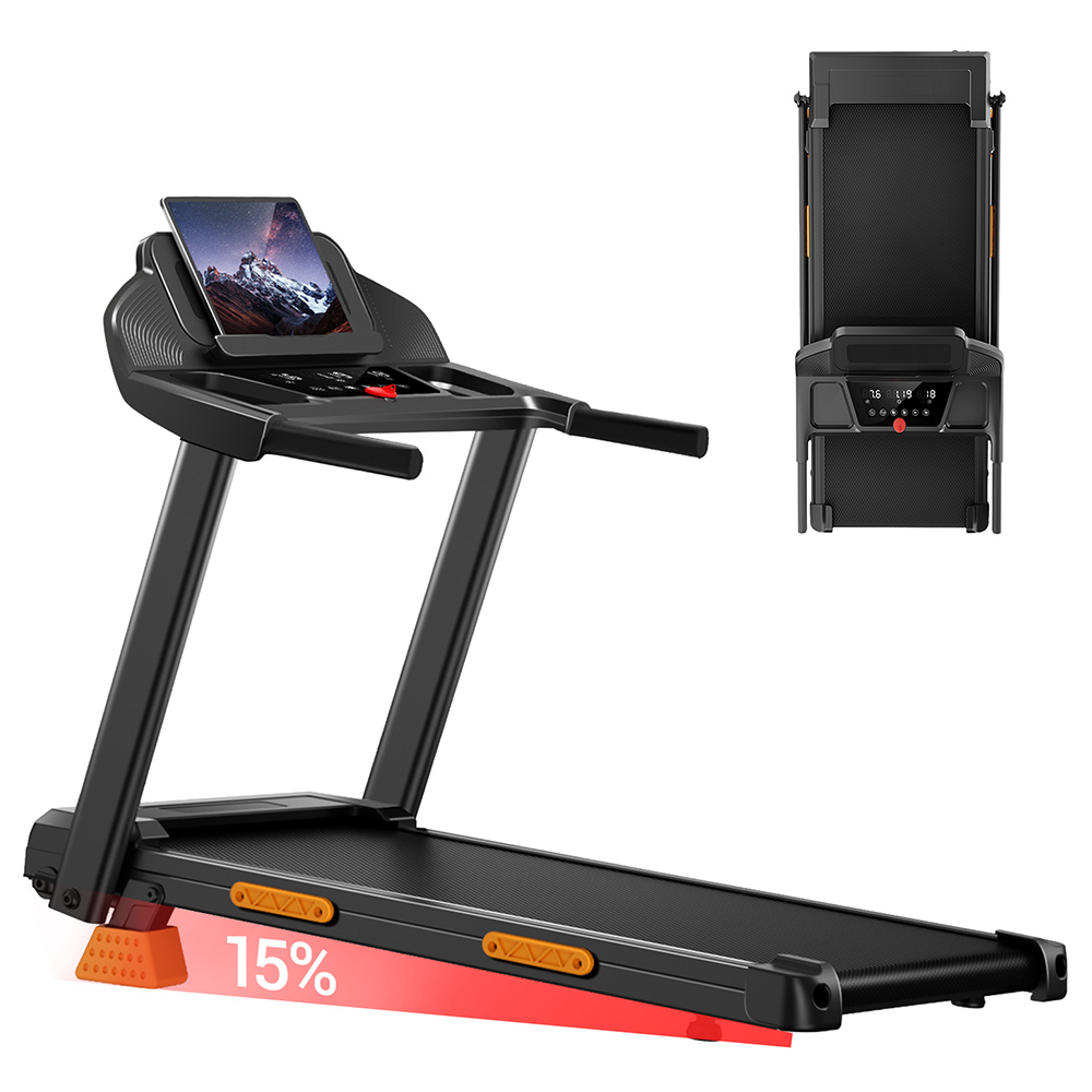 ROBORE SF20 Cinta de Correr Plegable 15% Inclinación, 3.0HP Silenciosa, 12km/h, 136KG, Correa 97×40cm 7 Capas, Triple Absorción de Impactos, Sin Montaje, Negra