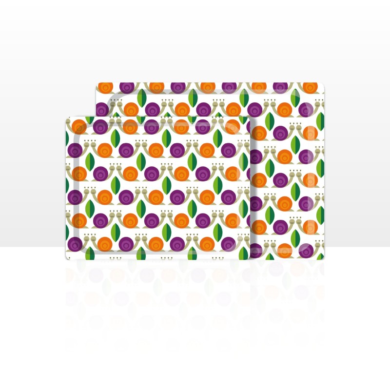 DON HIERRO - Set de 2 bandejas de servir, 42 x 29 cm y 48 x 37 cm, aptas para lavavajillas.-