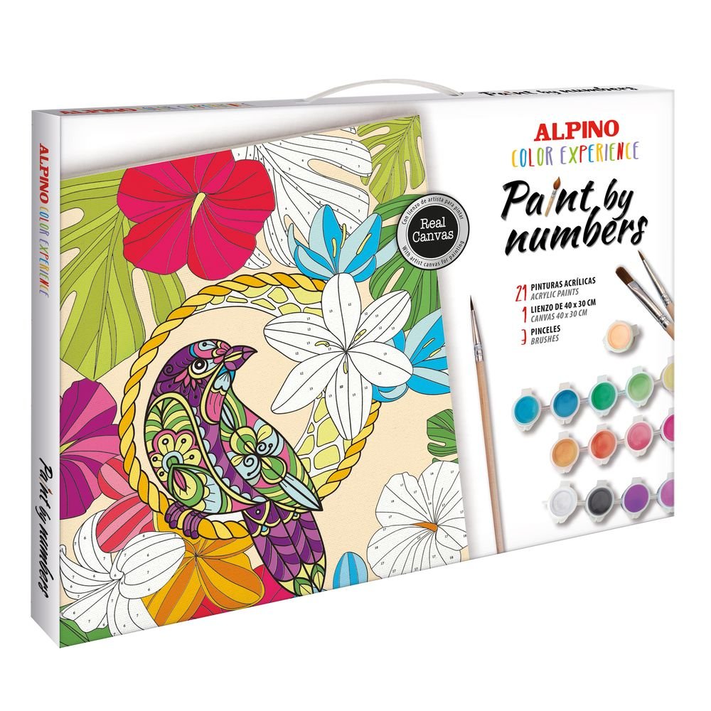 ALPINO PINTA POR NUMEROS COLOR EXPERIENCE TROPICAL COLOR EXPERIENCE 40x2x31 Cms.