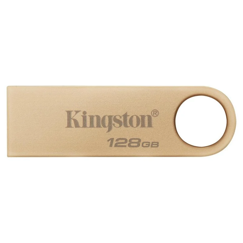 Kingston datatraveler se9 g3 memoria usb-a 3.2 gen 1 128gb - 220 mb/s en lectura - diseño metalico - color oro (pendrive)