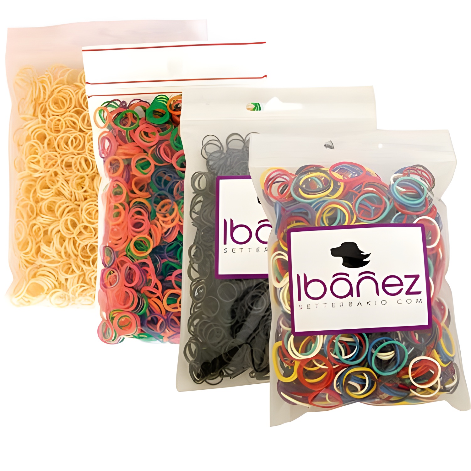 Ibañez Gomitas Latex 1000 Unidades Ø15 Mm. Surtido Colores