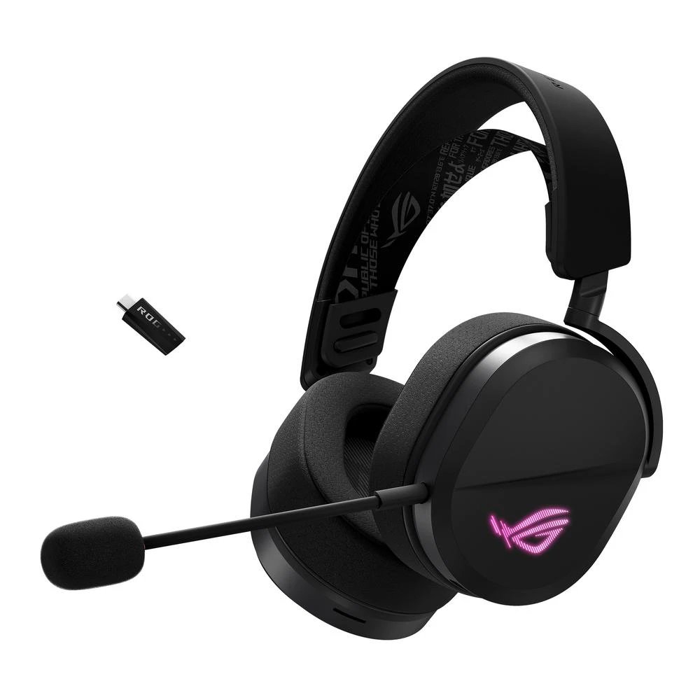 Auriculares Asus 90YH0410-BHUA00 Bluetooth, RF 2.4 GHz y USB Tipo C (cable y receptor incluidos) Binaural circumaural (diadema) Negro con Micrófono 90YH0410-BHUA00