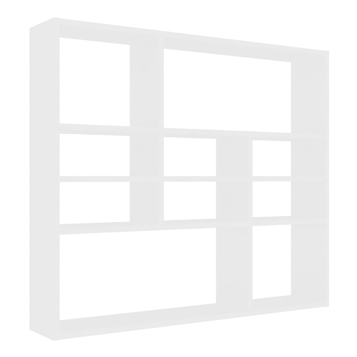 Estantería de pared 10 compartimentos blanco 78x90x16 cm