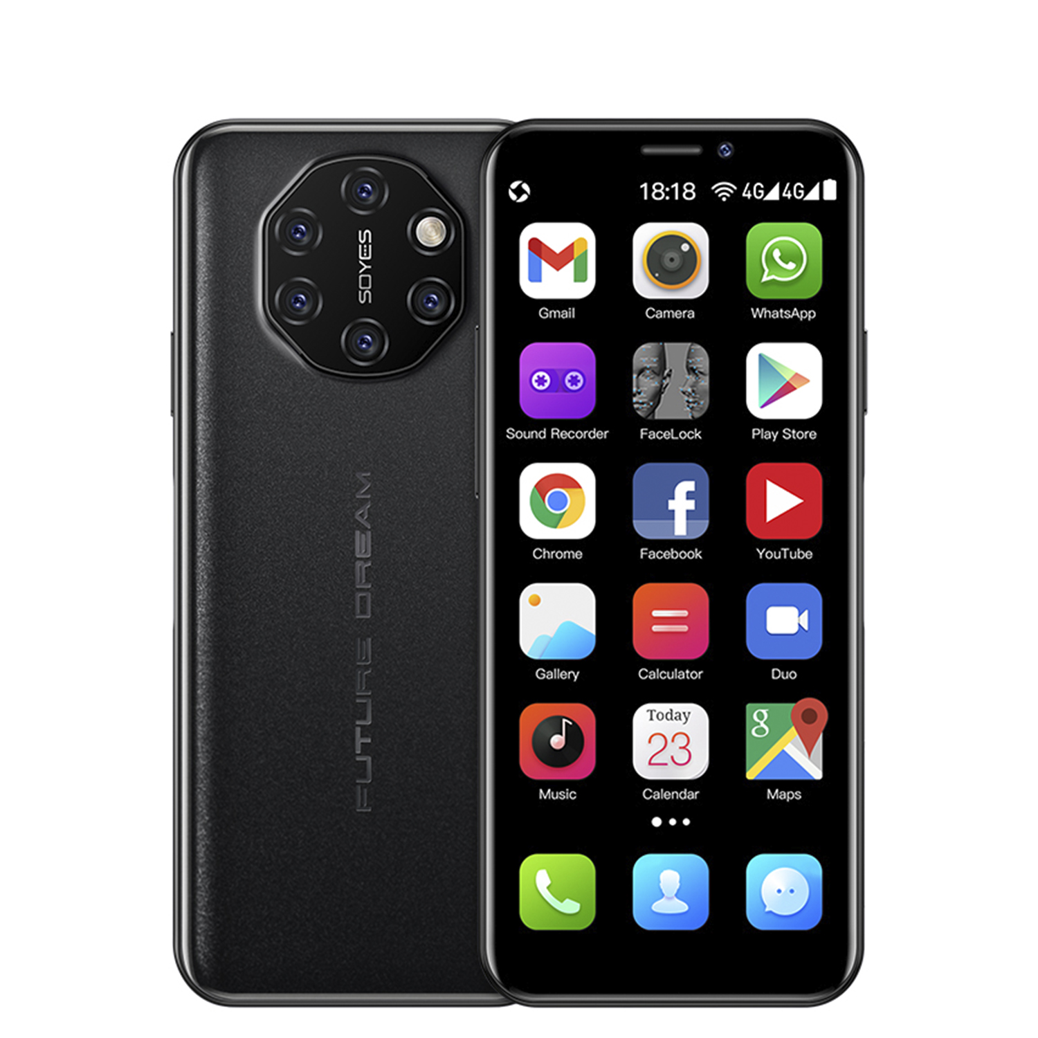 DAM. Mini smartphone S10i 4G, Android, 3GB RAM + 64GB. Pantalla 3,46''.Doble tarjeta SIM. 4,5x1,2x10,2cm